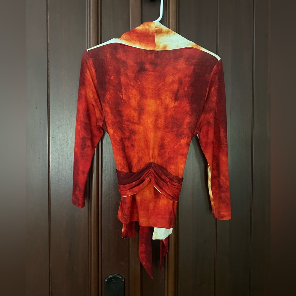 NWT Isabel de Pedro Tie Dye Cardigan; Size 8 (Fits like Small) - Picture 8 of 12